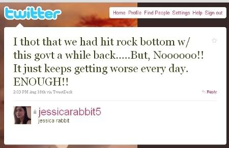 Twitter status from Jessicarabbit5, image hosting by Photobucket